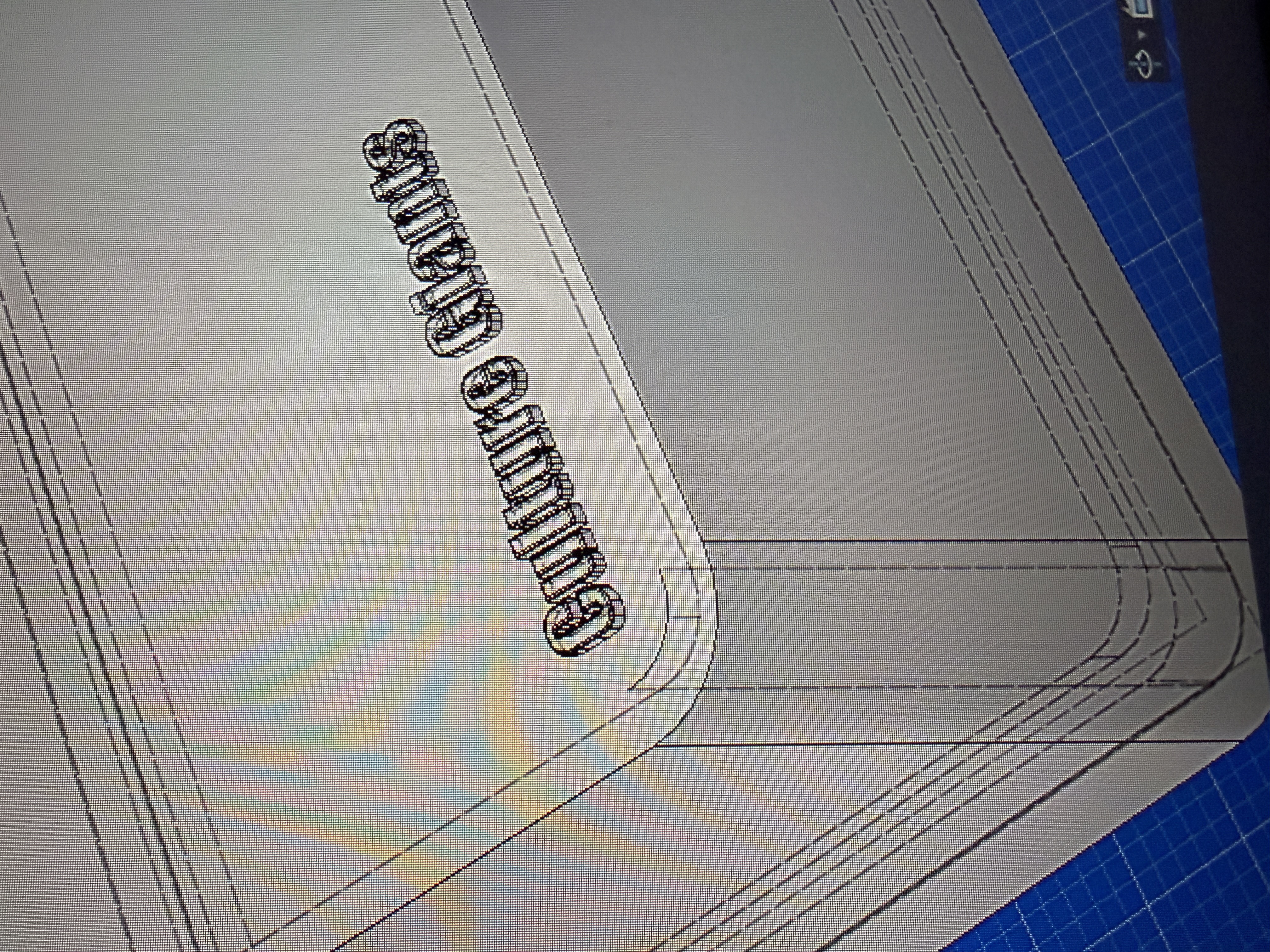 Graded Aura Stand — Culture Giants embossed base CAD detail