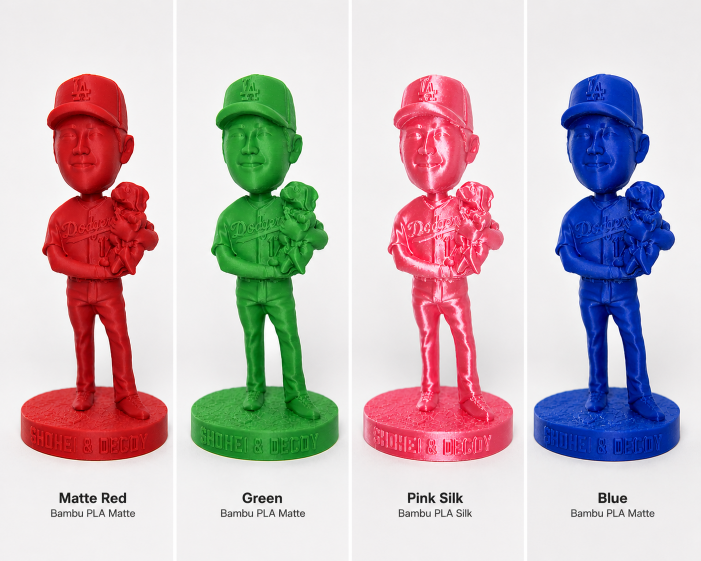 Shohei & Decoy bobblehead — all colorways, Edition of 17